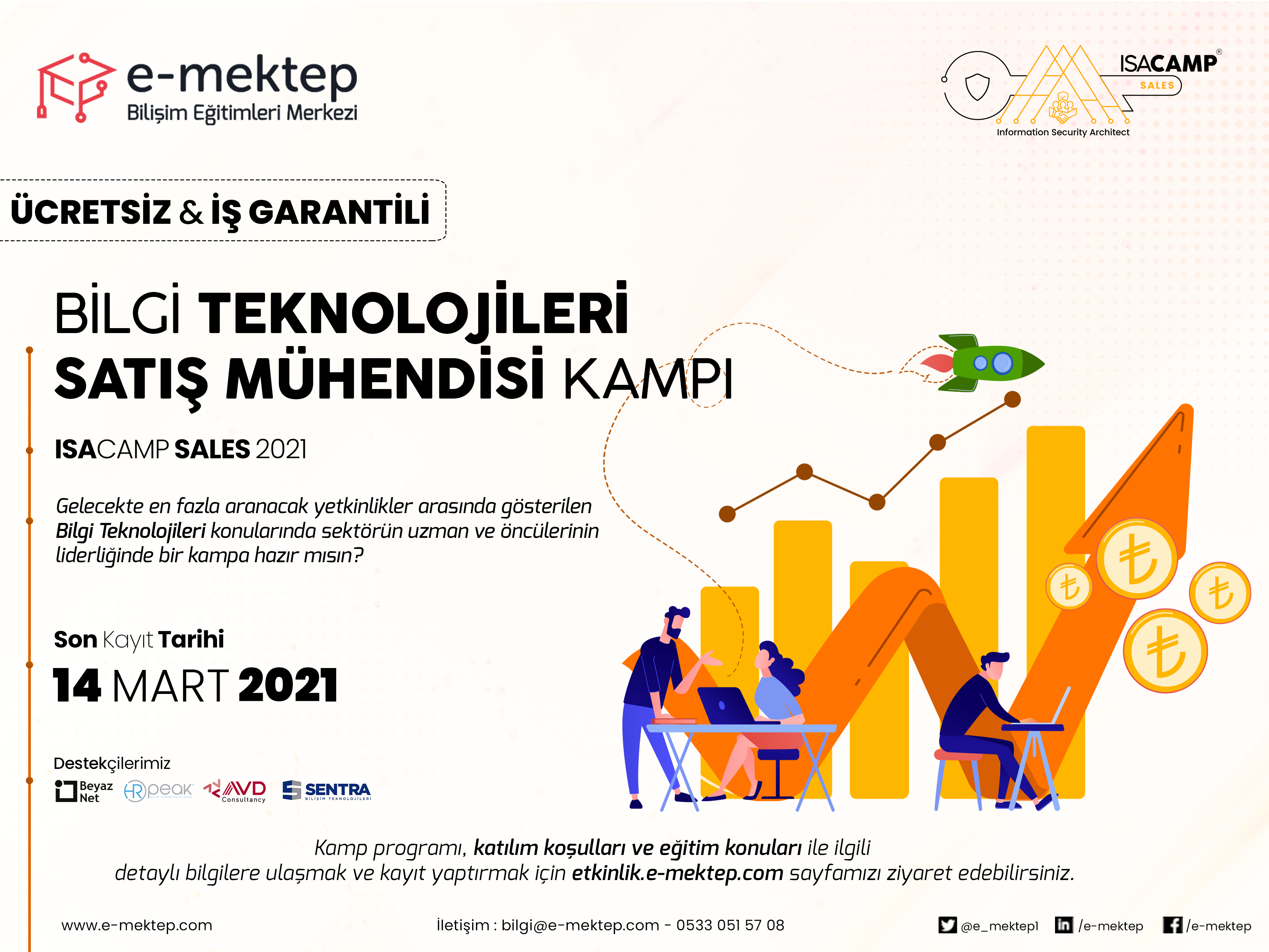 ISACAMP-SALES 2021 / Bilgi Teknolojileri Satış Mühendisi Kampı